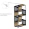 Hastings Home 4-Tier 8 Cube Style Bookcase, Oak 168229SLJ - alternate 4